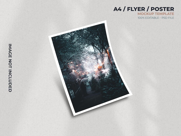 A4 Flyer Poster Mockup