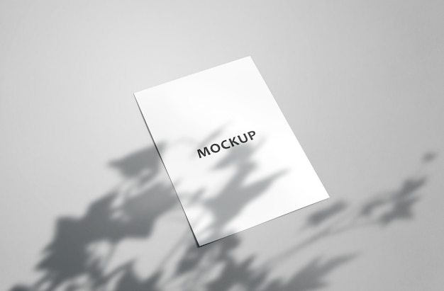 A4 flyer with shadow mockup