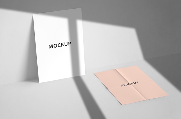 Mockup di volantini a4