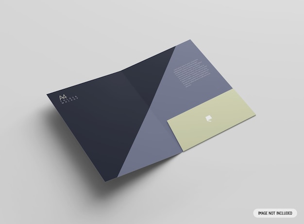 PSD a4 folder mockup