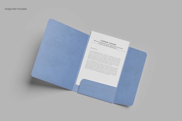 A4 folder mockup