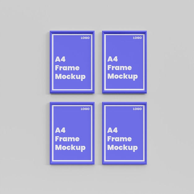 PSD a4 frame mockup