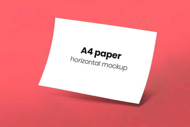 A4 horizontal Mockup