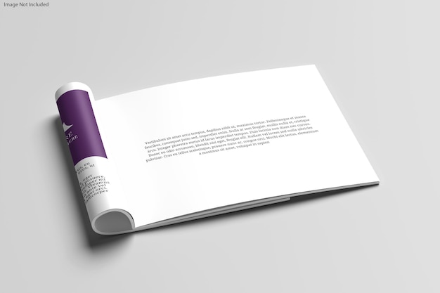 A4 landscape brochure mockup