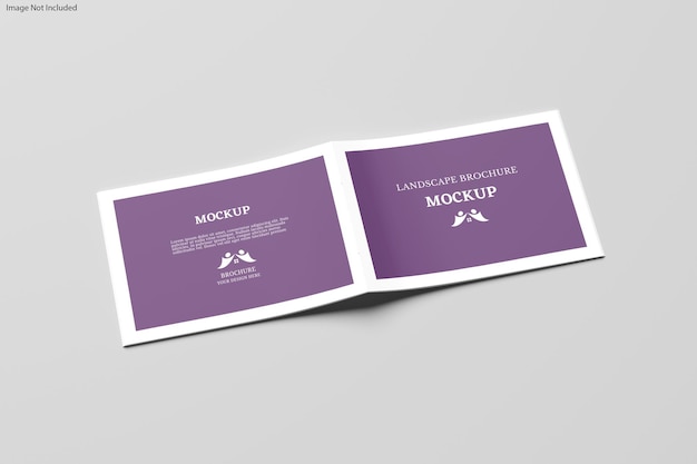 A4 landscape brochure mockup