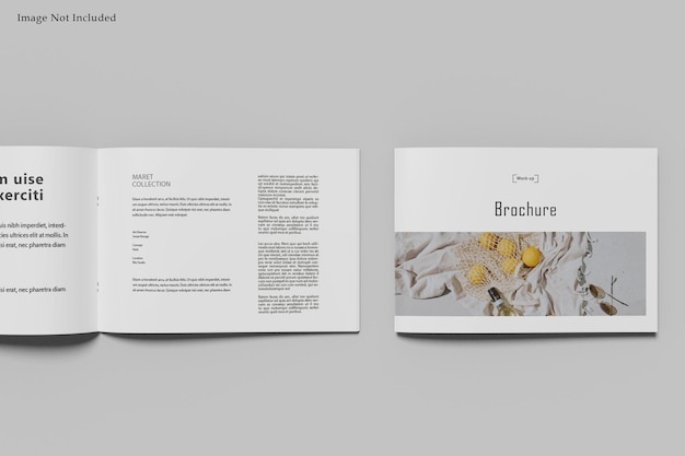 A4 landscape magazine mockup