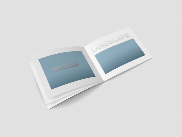 Mockup della rivista a4 landscape