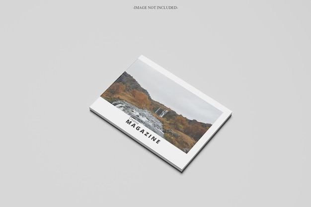 A4 landscape magazine mockup