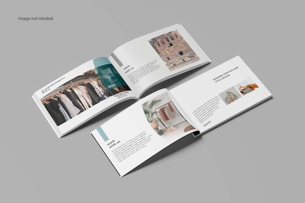 PSD a4 landschapsmagazine mockup