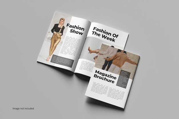 PSD a4 magazine brochure mockup