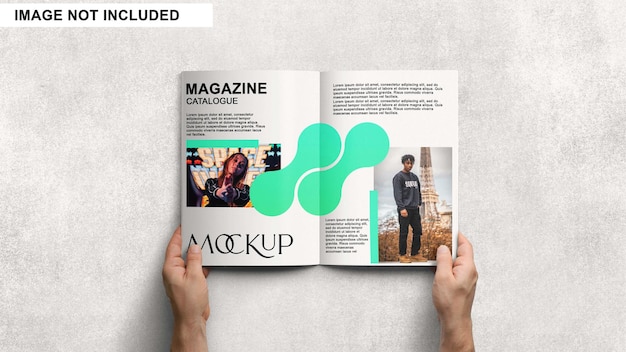 A4 magazine catalog mockup