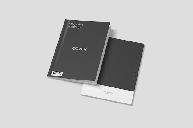 Mockup di copertina di una rivista a4