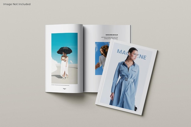 PSD a4 magazine mockup