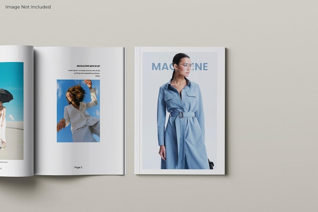 PSD a4 magazine mockup