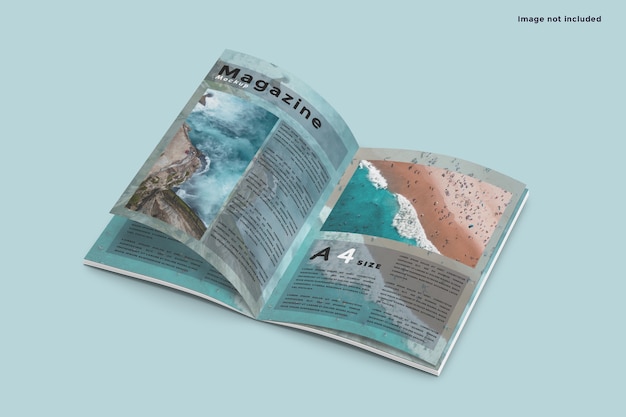 Mockup di rivista a4