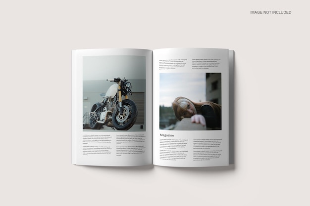 PSD a4 magazine mockup