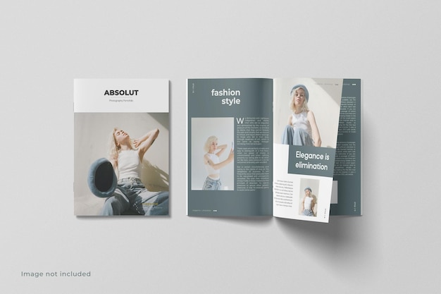 PSD a4 magazine mockup