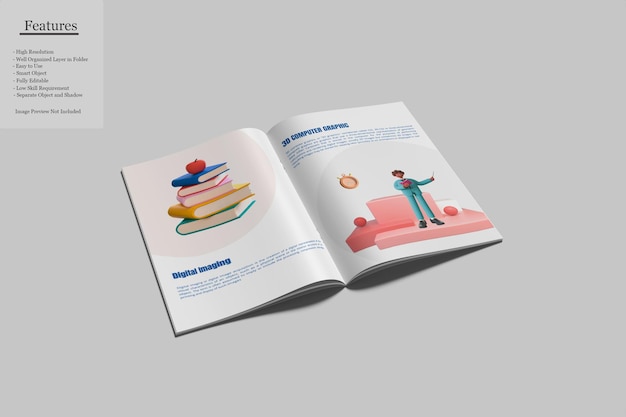 A4 magazine mockup