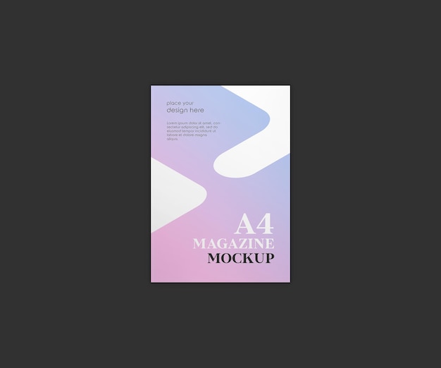 A4 magazine mockup