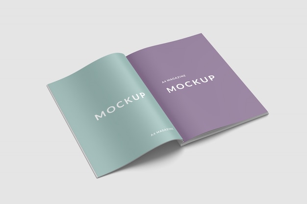 A4 magazine mockups