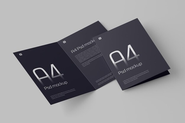 PSD a4 mockup high quality