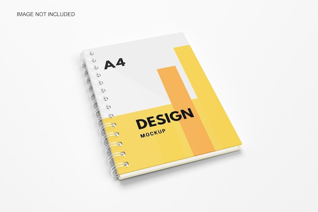 A4 note book mockup