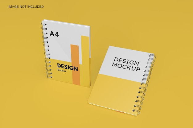 A4 note book mockup