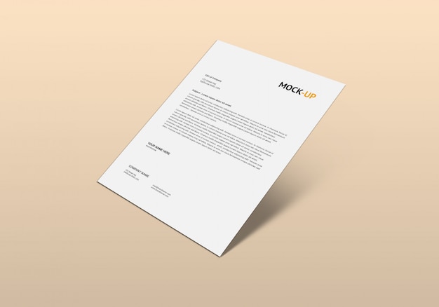 a4 page mock-up