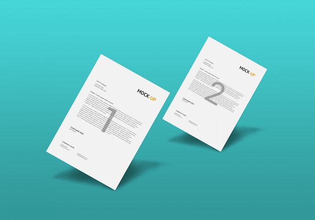 A4 Page Mock-up
