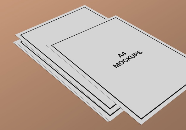 Pagina a4 mock-up