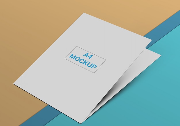 A4 page mockup