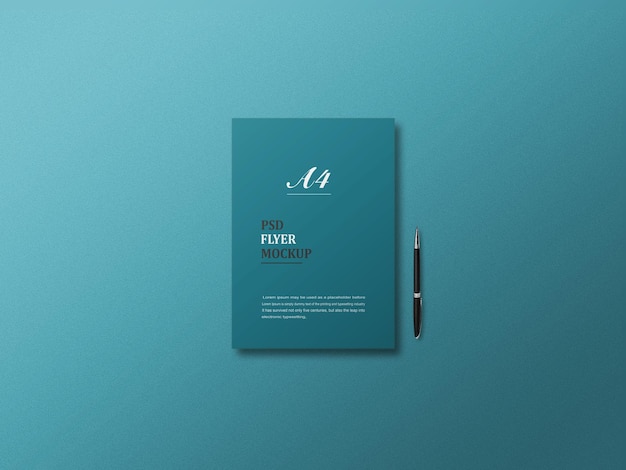 PSD a4 pages mockup template design