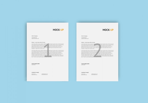 PSD a4-pagina mock-up