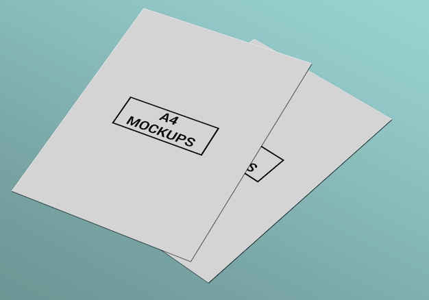 A4-pagina mock-up