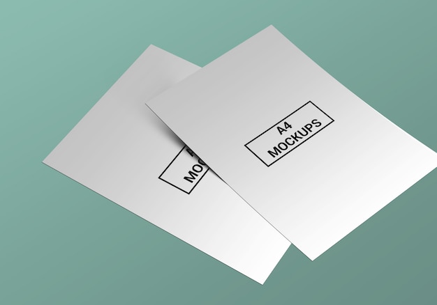 A4-pagina Mock-up
