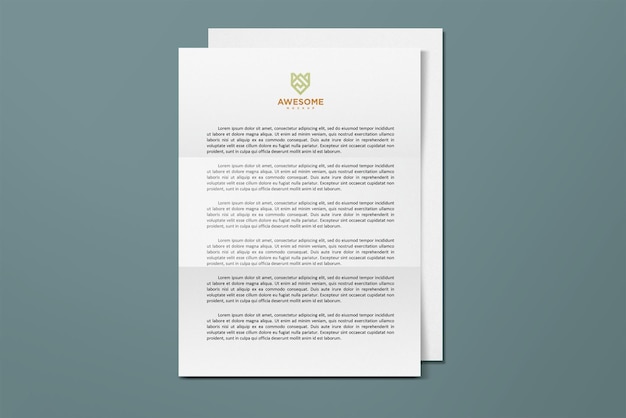 PSD mockup di carta a4 vol.1