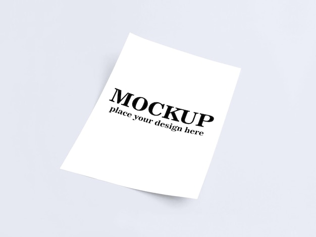 PSD a4 paper mockup