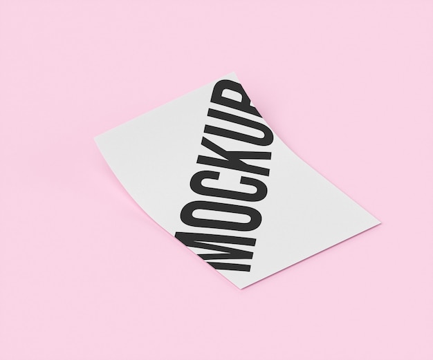 A4 paper mockup