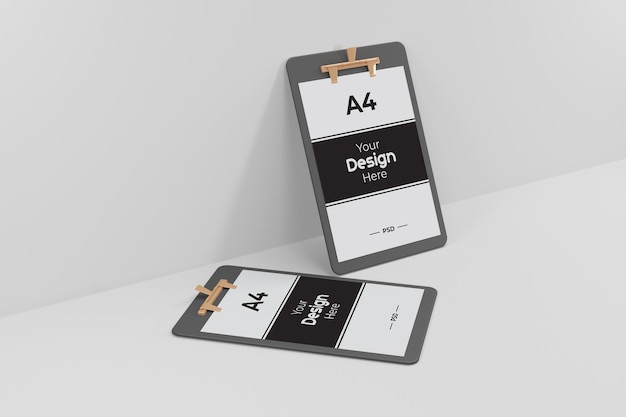 PSD a4 paper mockup