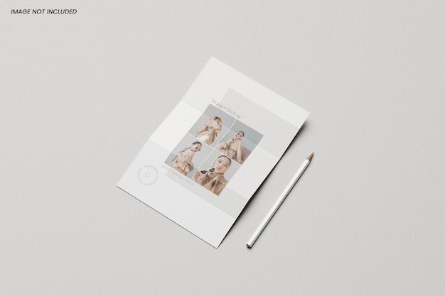 PSD a4 paper mockup