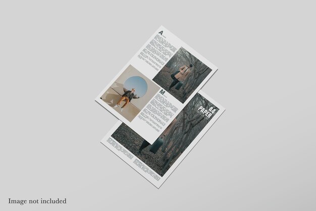 PSD a4 paper mockup