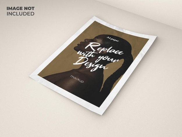 A4-papier mockup-ontwerp