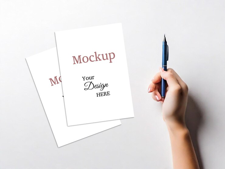 PSD a4 poster brochure mockups business flyer mockup