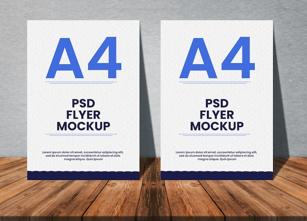 PSD a4 psd flyer business mockup