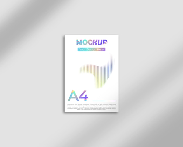 Мокет дизайна A4 PSD