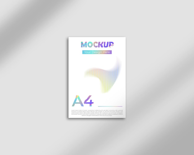 A4 psd mockup design