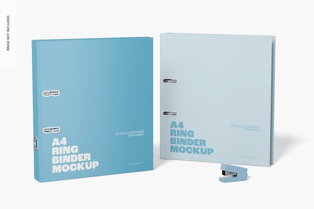 a4 ring binders mockup