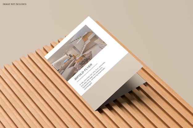 Brochure pieghevole in formato a4 mockup