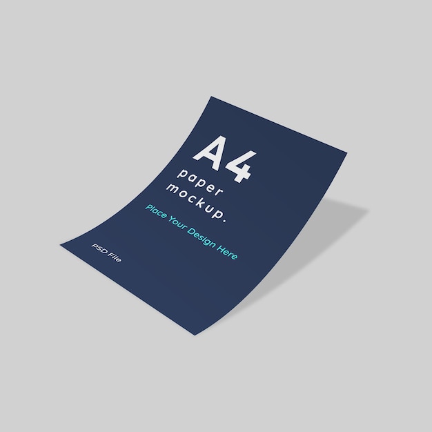 PSD a4 size flyer leaflet mockup