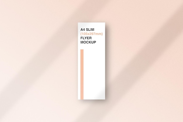 PSD a4 slim flyer mockup